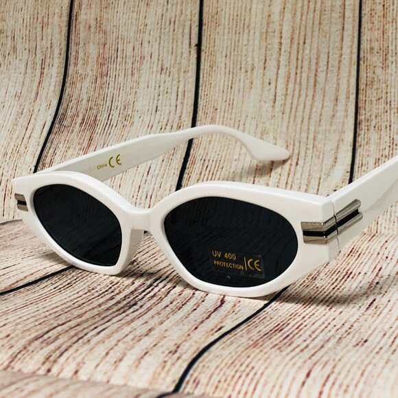 Women Sunglasses Fashion Style Outdoor White Frame Square Festival Beach Party‎ - Picture 5 of 5